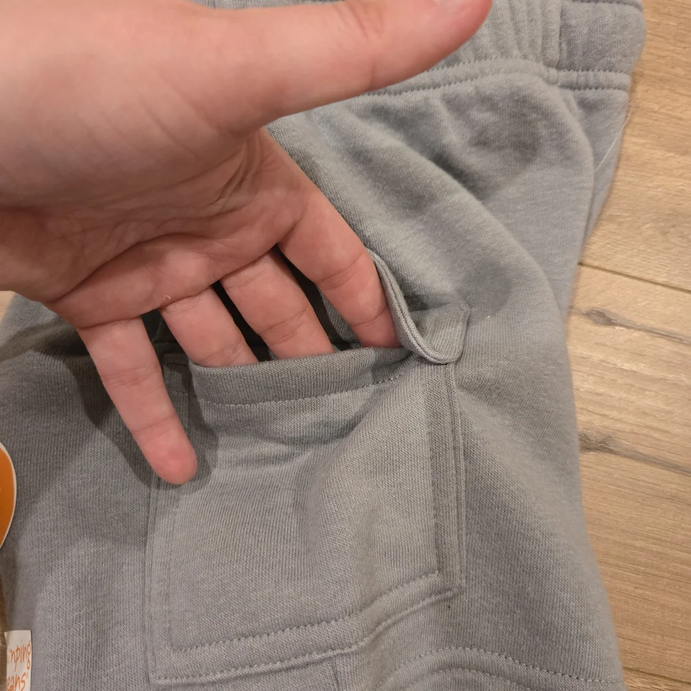 🌻 NWT Jumping Beans Toddler Boys Gray Knit Cargo Sweatshorts - Size 3T